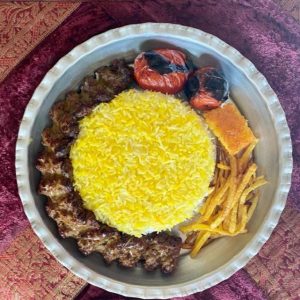 چلو کباب لقمه